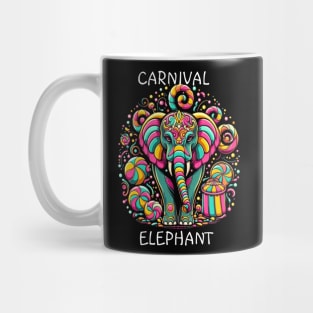 Majestic Elephant With Vibrant Facial Designs Mug